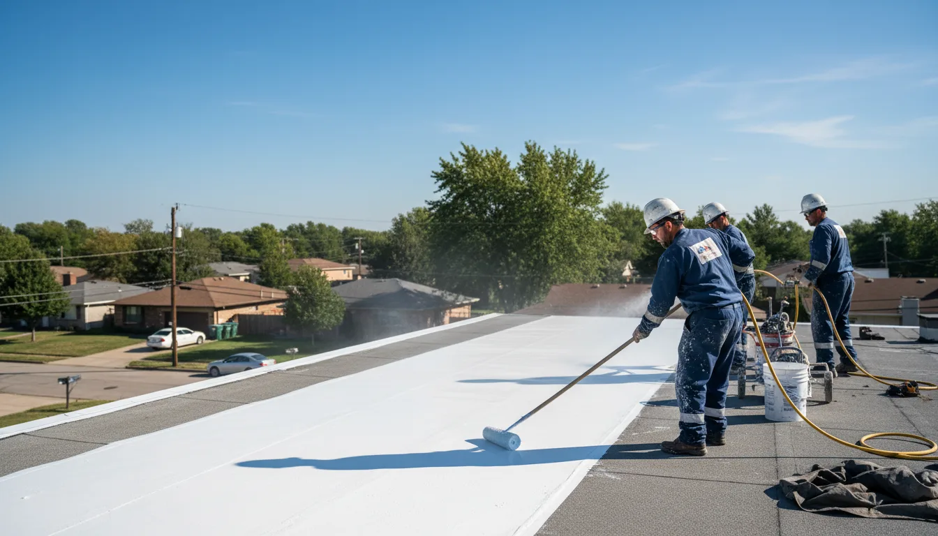 Commercial roof coating in Maybell, CO near me